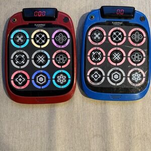 Virztez FLASHPAD CONNECT lot Of 2 Red and Blue Light Games Music Pre-Owned